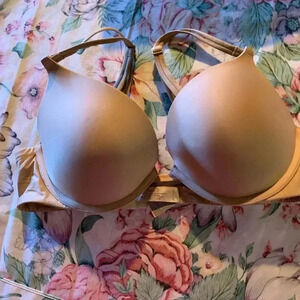 Victoria Secret Women Tan Bra Size 34 C